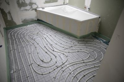 Bathroom with Heated Flooring and Smart Controls